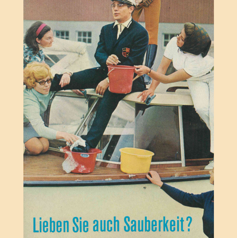 Traduction: Aimez-vous la propreté? Publicité Neutralseite bateau