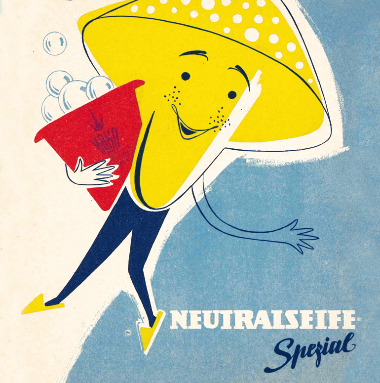 Le "Glückpilz" (champignon porte bonheur) Publicité neutralseife champignon