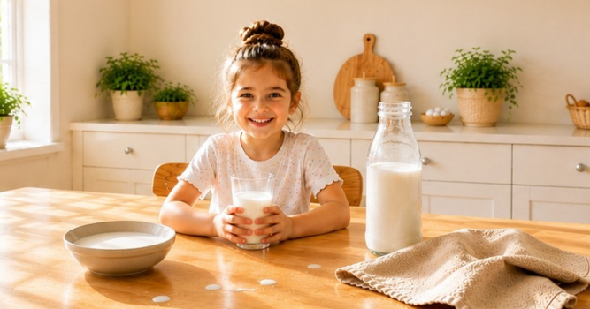 Éliminer les taches de lait