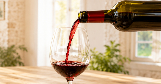 Éliminer les taches de vin rouge