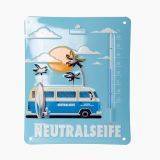 Plaque de métal décorative avec thermomètre